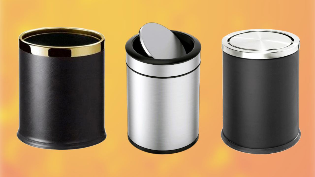 Thùng Rác Inox Nắp Lật