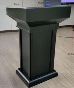 Bục tượng Bác gỗ nguyên khối màu đen - Mã BTB02