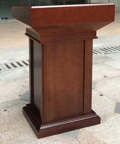 Bục tượng Bác gỗ óc chó (1.11m) nhập khẩu cao cấp - Mã BTB05