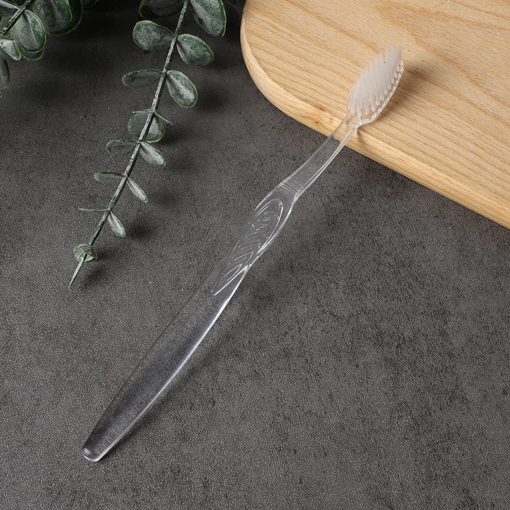 Bàn Chải Nhựa Trắng Trong