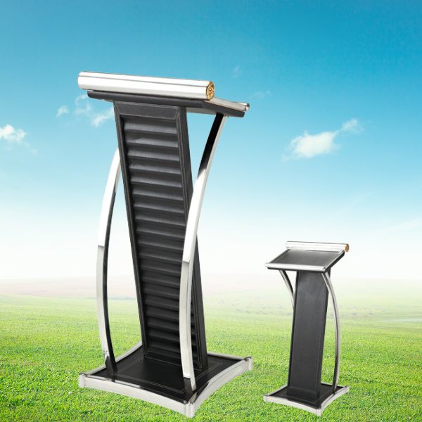 Bục phát biểu hiện đại HTGB-28 bọc da inox - Ảnh 4