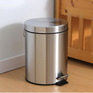 Thùng rác inox đạp chân tròn TRDI05
