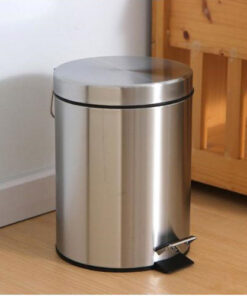 Thùng rác inox đạp chân tròn TRDI20