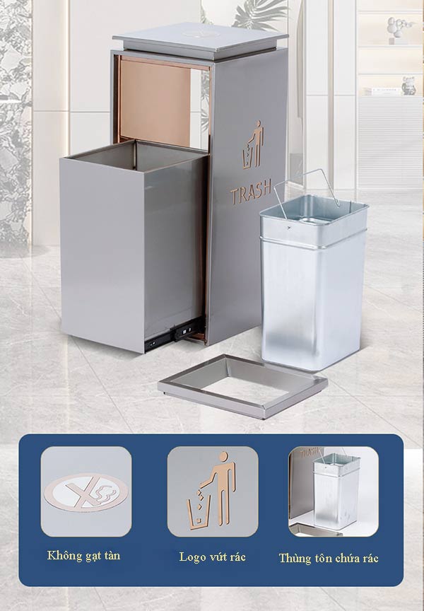 Thùng rác gạt tàn HTIV01-GT - Ảnh 16