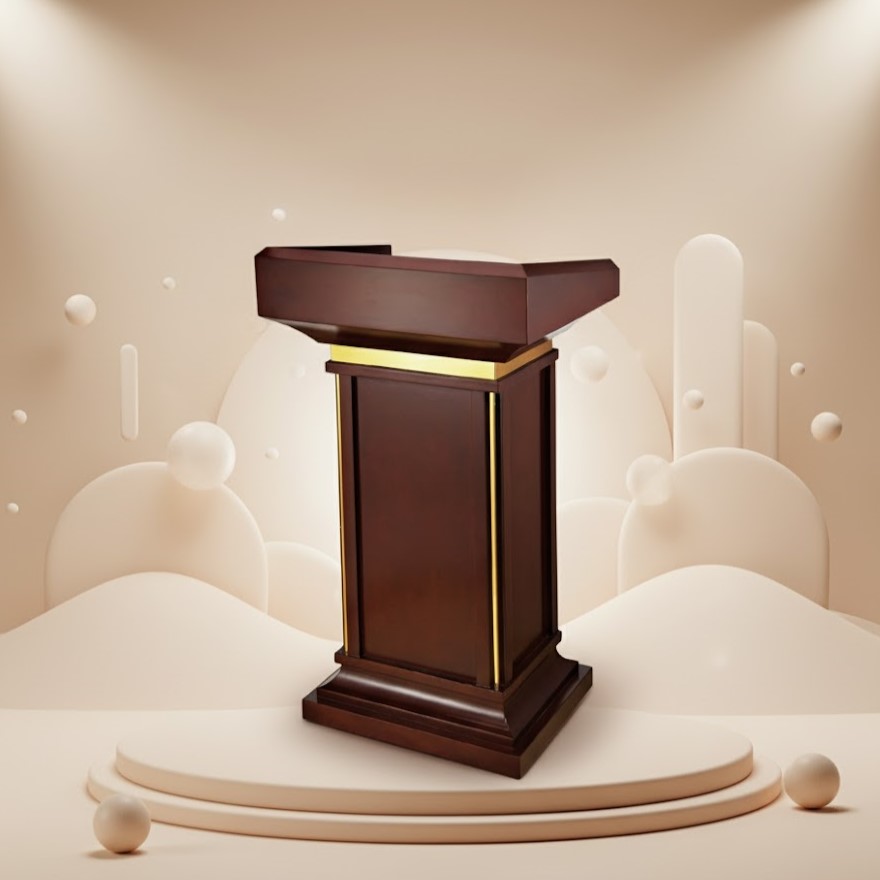 Bục phát biểu gỗ tự nhiên