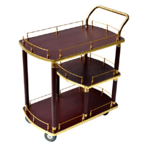 Xe đẩy phục vụ rượu gỗ HTWY-05