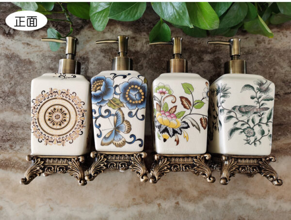 Bình đựng dầu gội sữa tắm khách sạn chất liệu gốm sứ mã BDSTDB 17 - Ảnh 9