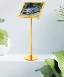 Bảng welcome inox mặt nghiêng A4 HTG-MN-513