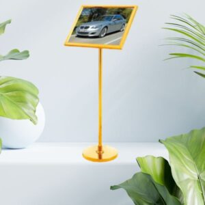 Bảng welcome inox mặt nghiêng A4 HTG-MN-513