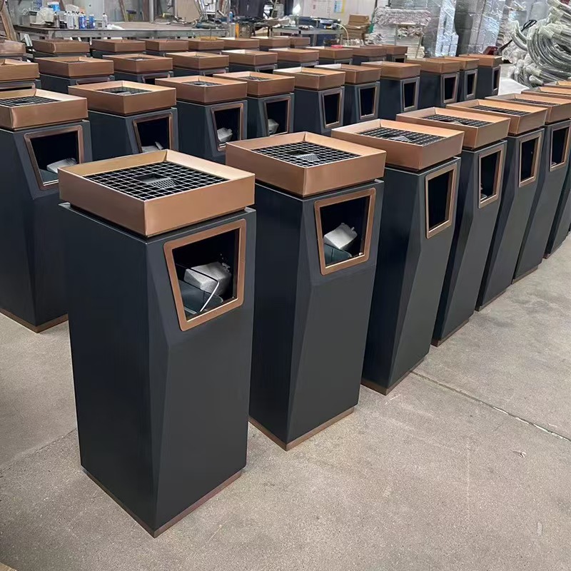 Thùng rác gạt tàn khách sạn mã TRKS03 - Ảnh 12