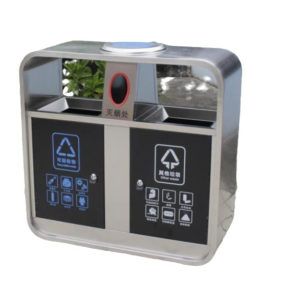 Thùng rác ngoài trời mã TRKS02