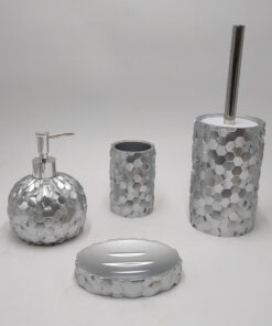 Bình đựng dầu gội sữa tắm mạ màu giả kim loại, dập vân tổ ong 3D