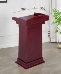 Bục phát biểu gỗ công nghiệp màu gụ đỏ - Mã BPBGCN 07
