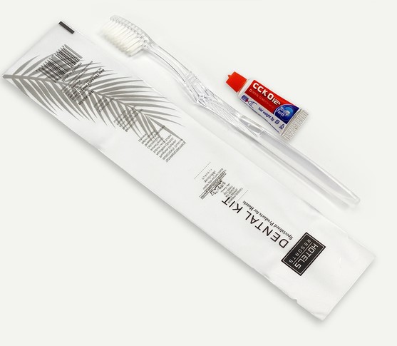 Bàn chải khách sạn mã 37 cán trong suốt