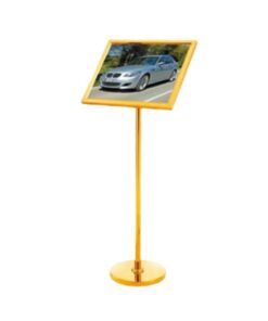 Bảng welcome inox trắng mặt nghiêng A3 HTI-MN-515