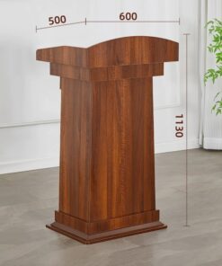 Bục tượng Bác gỗ công nghiệp màu óc chó - Mã BTB11