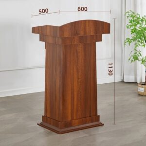 Bục tượng Bác gỗ công nghiệp màu óc chó - Mã BTB11