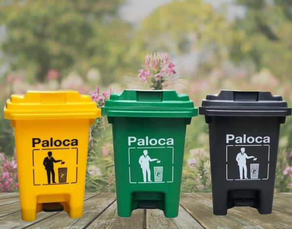 Thùng rác nhựa 60L đạp chân HTN60DC-G1 - Ảnh 2