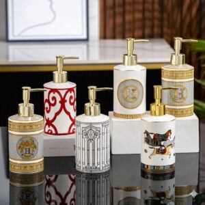 Bình đựng dầu gội sữa tắm khách sạn chất liệu gốm sứ cao cấp mã BDSTDB 29