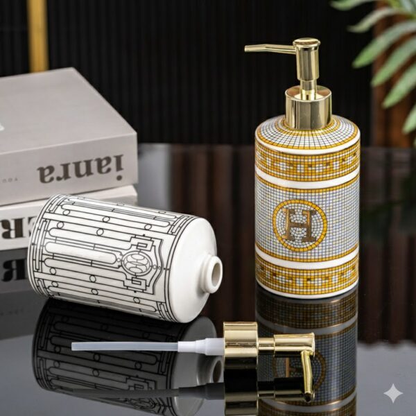 Bình đựng dầu gội sữa tắm khách sạn chất liệu gốm sứ cao cấp mã BDSTDB 29 - Ảnh 4