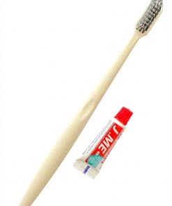 Bàn chải nhựa lúa mạch màu kem tự nhiên