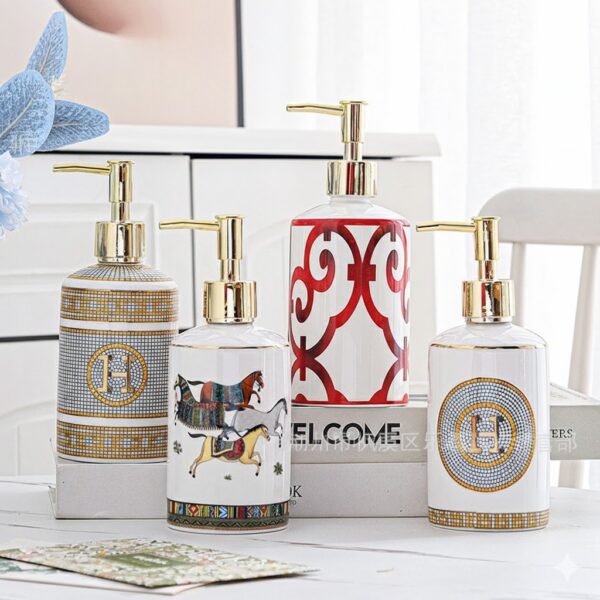 Bình đựng dầu gội sữa tắm khách sạn chất liệu gốm sứ cao cấp mã BDSTDB 29 - Ảnh 6