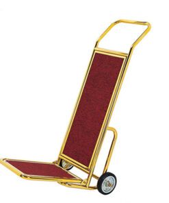 Xe đẩy hành lý khách sạn inox vàng HTIX06-L