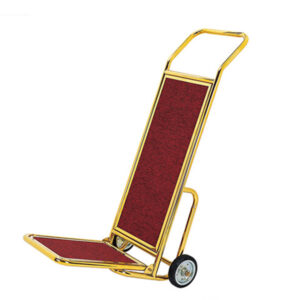 Xe đẩy hành lý khách sạn inox vàng HTIX06-L