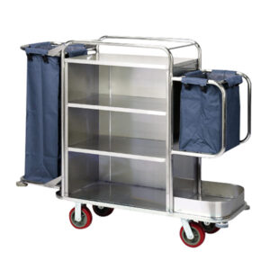 Xe dọn phòng khách sạn inox trắng HTI59X-F