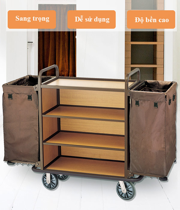 Xe dọn phòng khách sạn HTSX02-F - Ảnh 5