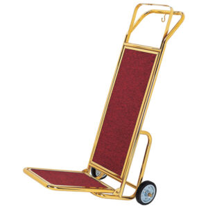 Xe đẩy hành lý khách sạn inox vàng HTIX10-L