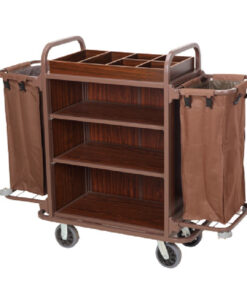 Xe dọn phòng khách sạn thép sơn HTE23-H