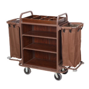 Xe dọn phòng khách sạn thép sơn HTE23-H