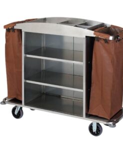 Xe dọn phòng khách sạn inox HTIX08J