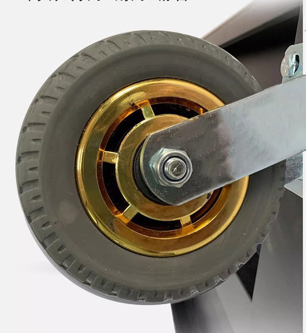 Xe đẩy hành lý khách sạn inox vàng HTIX08-L - Ảnh 6