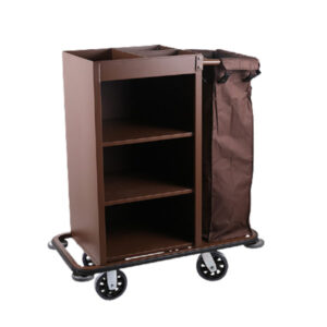 Xe dọn phòng khách sạn thép sơn HTSX03-F