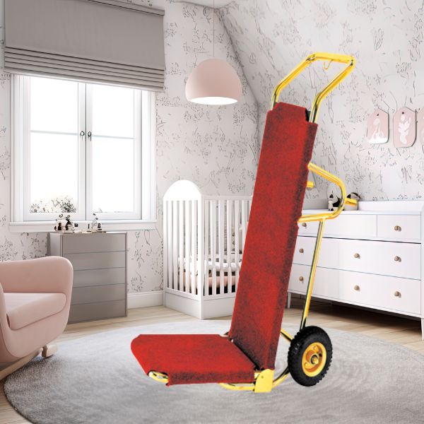 Xe đẩy hành lý khách sạn inox vàng HTIX08-L