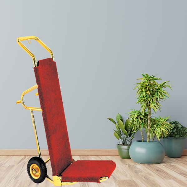 Xe đẩy hành lý khách sạn inox vàng HTIX08-L - Ảnh 13