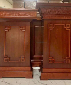 Bục phát biểu gỗ tự nhiên ( xoan đào) - Mã BPBGTNSX 04