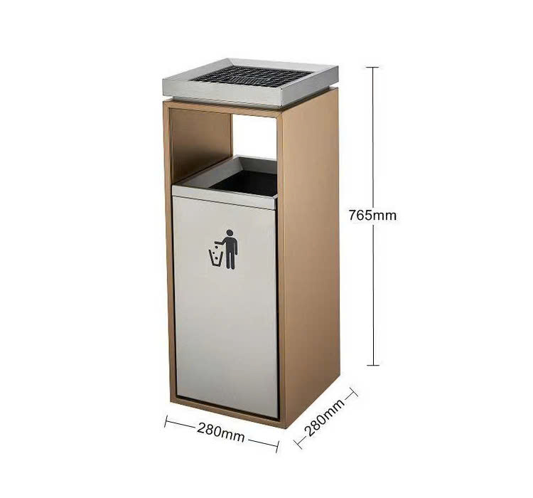 Thùng rác gạt tàn khách sạn mã TRKS03 - Ảnh 10