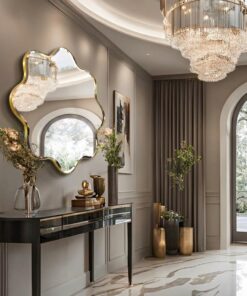 Gương trang trí phòng khách Peach