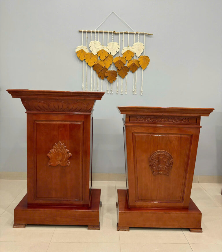 bục phát biểu gỗ tự nhiên xu hướng năm 2026