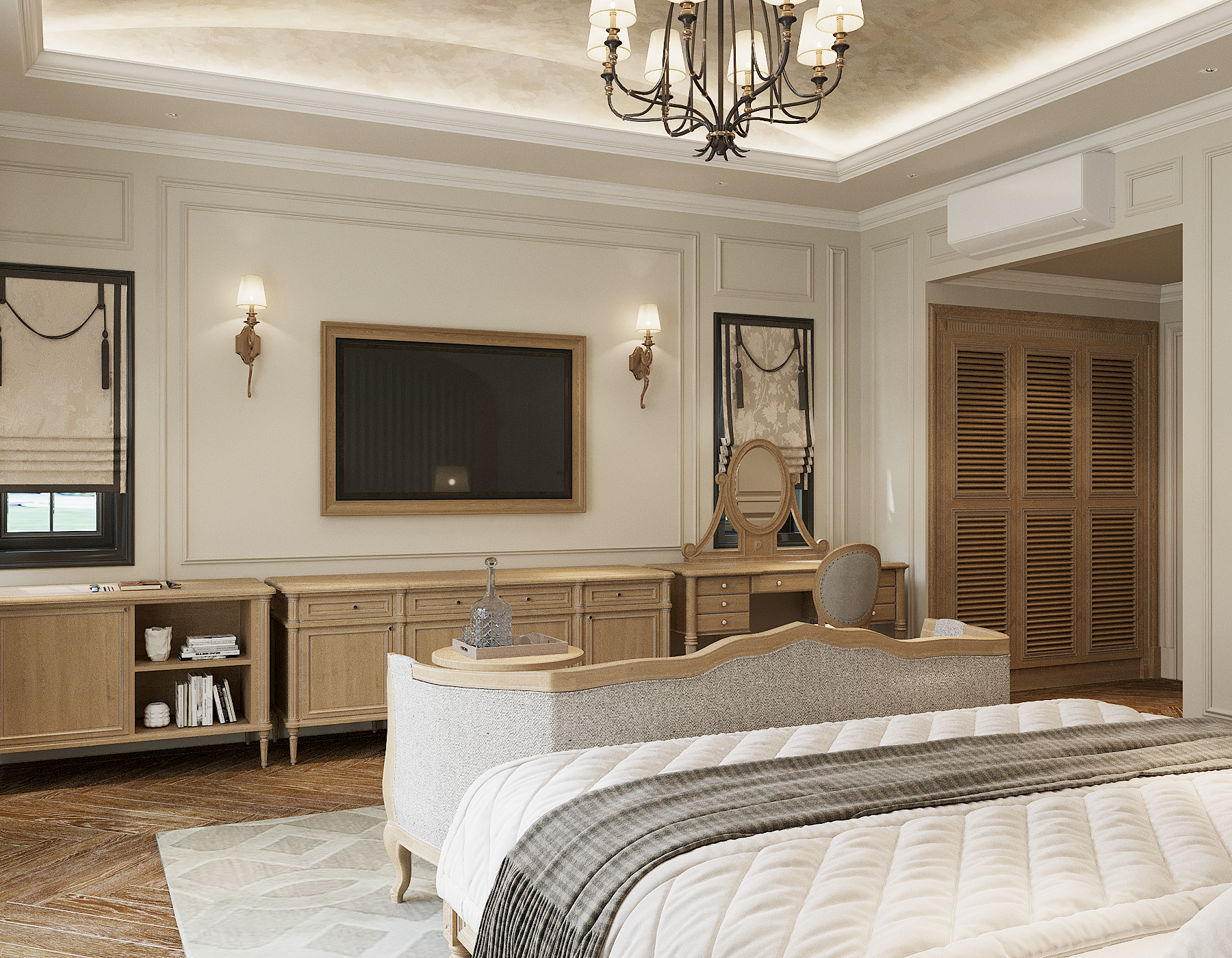 Mẫu nội thất phong cách Neoclassical (Tân cổ điển)