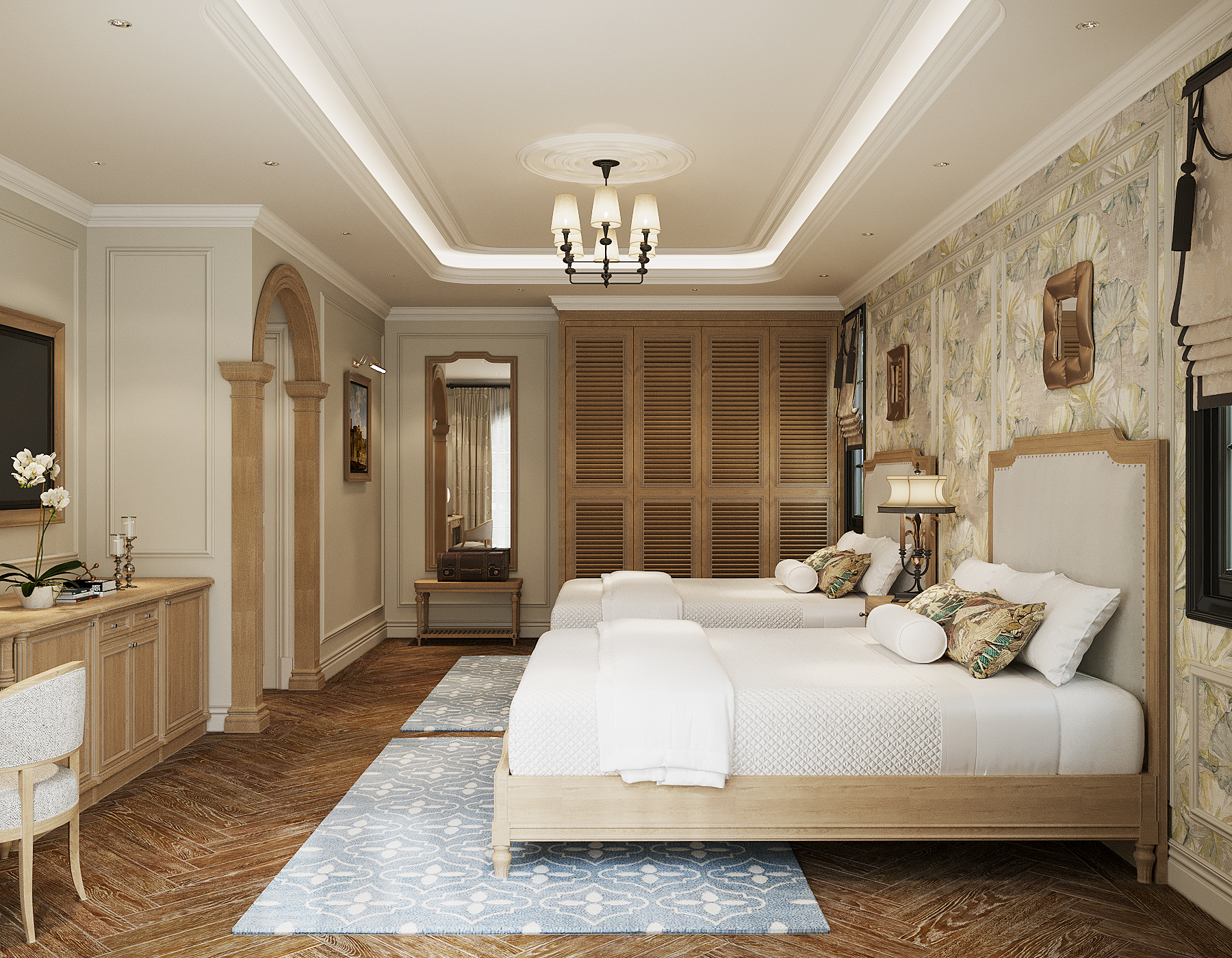 Mẫu nội thất phong cách Neoclassical (Tân cổ điển)