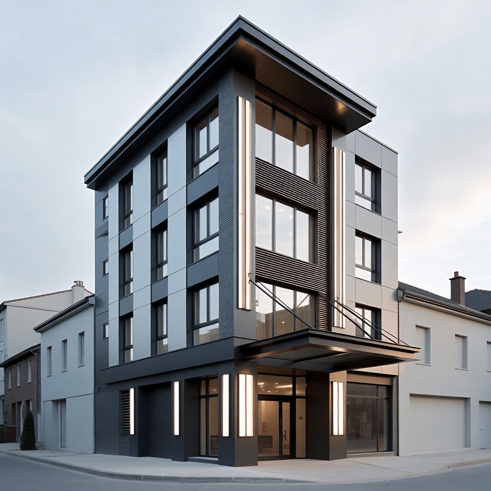 Mẫu thiết kế khách sạn 4 sao phong cách Hiện đại, tối giản