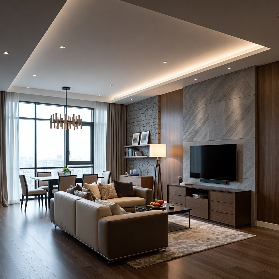 Mẫu nội thất phong cách Modern Luxury (Hiện đại sang trọng) số 10