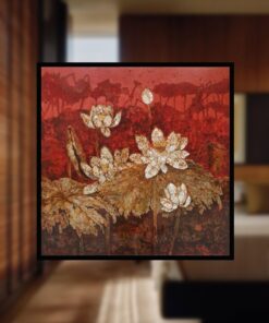 Tranh khách sạn Hương Sen Đêm Hồng