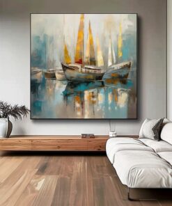 Tranh khách sạn Thuyền Ra Biển Lớn