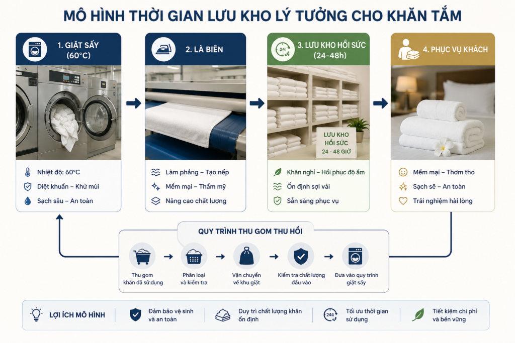 Bài toán kinh tế: Vòng đời thực tế của một chiếc khăn tắm khách sạn cao cấp là bao lâu?
