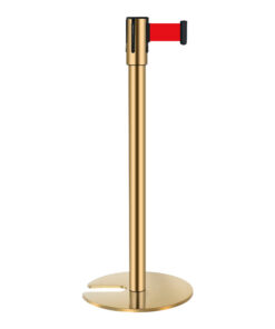 CỘT CHẮN INOX DÂY CĂNG  ĐẾ CHỮ U VÀNG DÂY 3M - INIC07